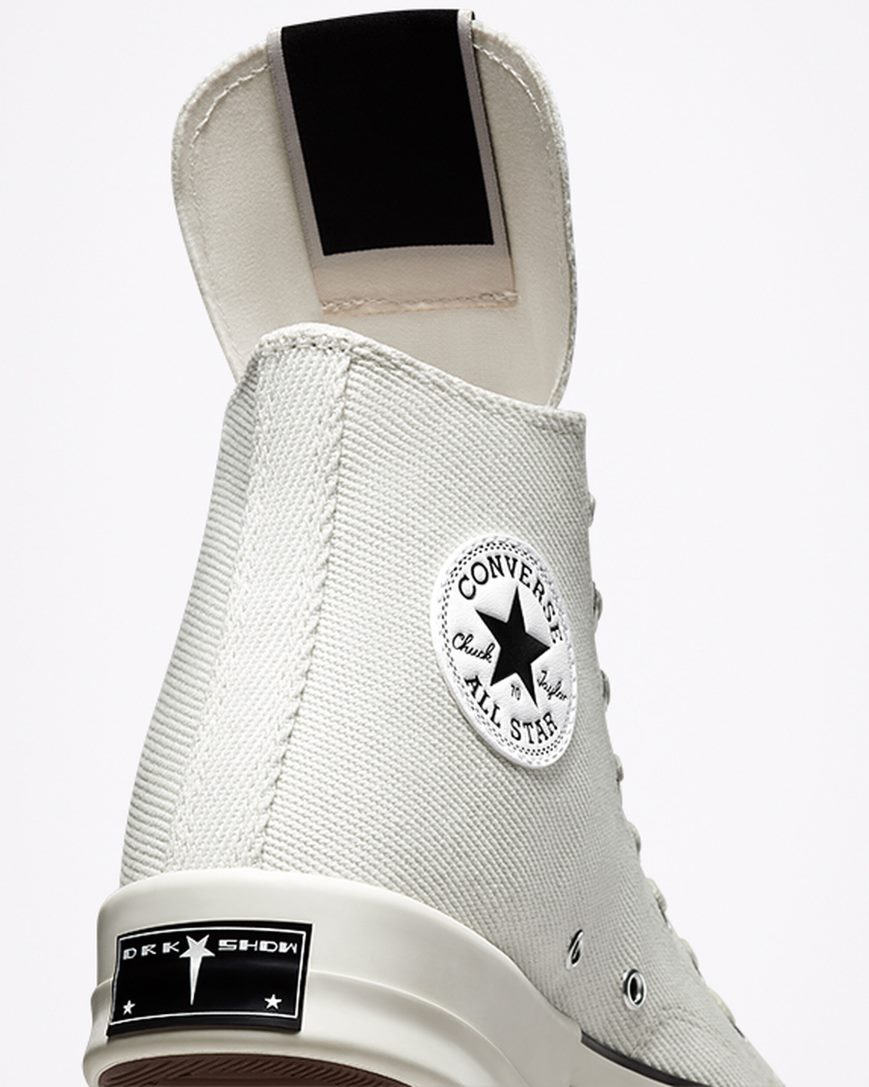 Tenis Converse x DRKSHDW DRKSTAR Chuck 70 Cano Alto Masculino Branco Pretas | PT L01759P